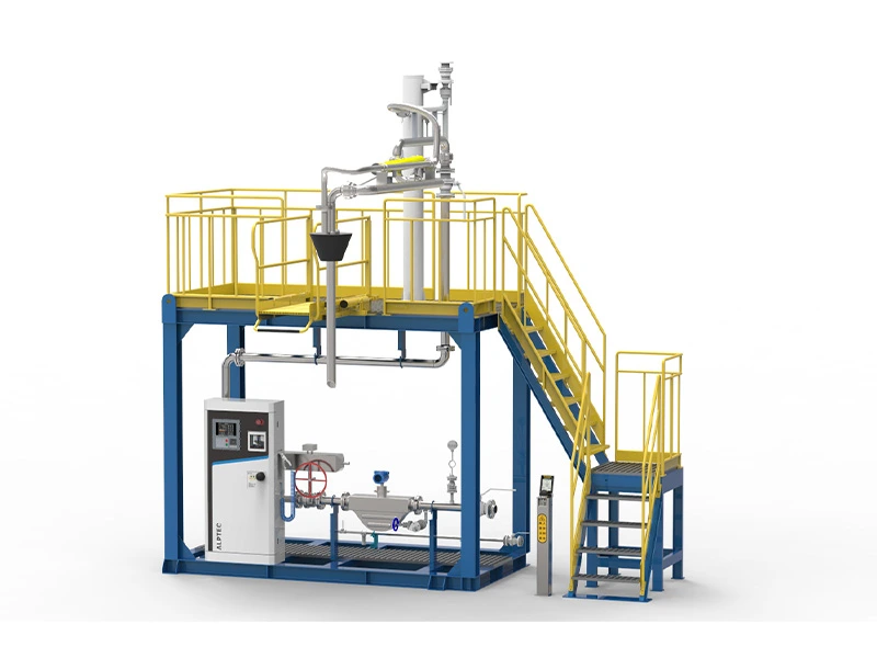 Metering skid for loading and unloadin